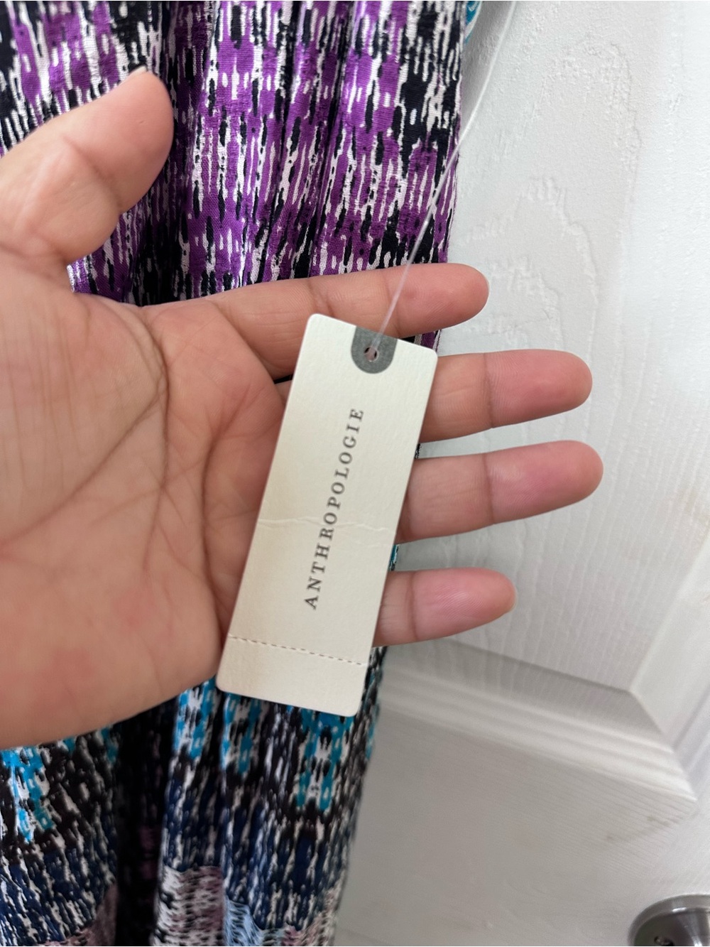 Anthropologie Multicolor Printed Maxi Dress in Pink, Teal, Black - Picture 8 of 13
